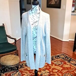 New York & Co. Cozy Cream Open-Front Sweater XL